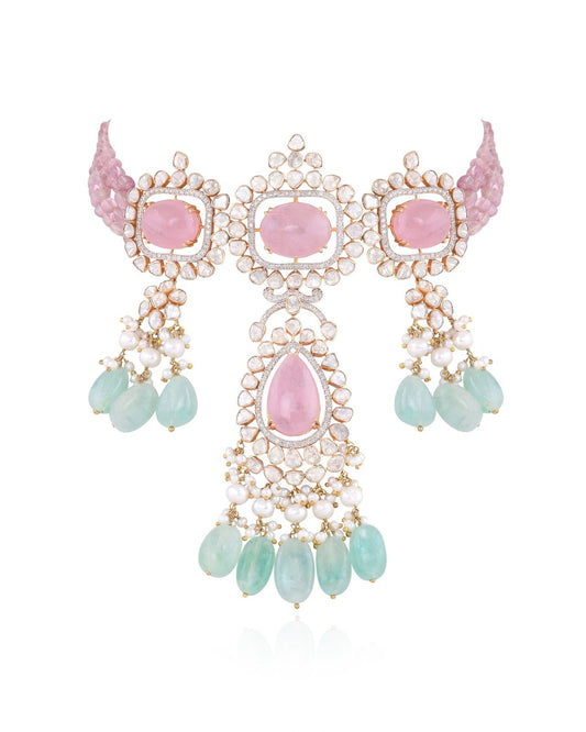 BLUSH SERENADE POLKI SET