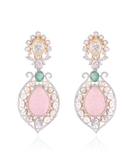 VALENICA BLUSH EMERALD SET
