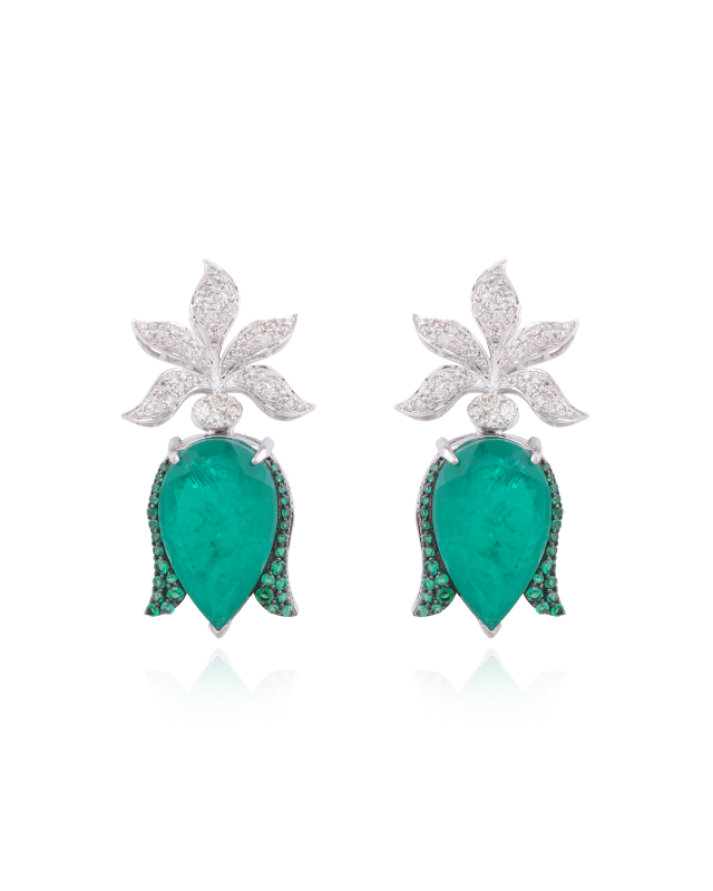 Emerald Whisper Earrings