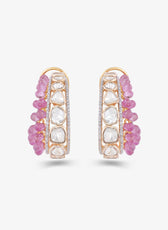 Blush Bling Hoops