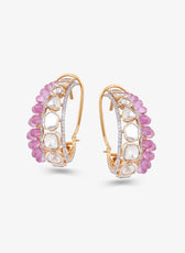 Blush Bling Hoops
