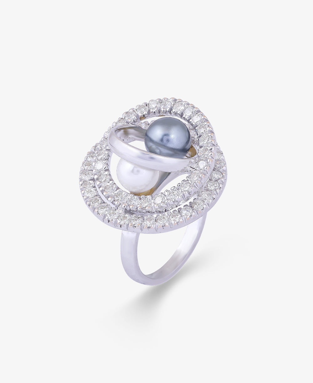 All Eyes on Pearls Ring
