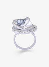 All Eyes on Pearls Ring