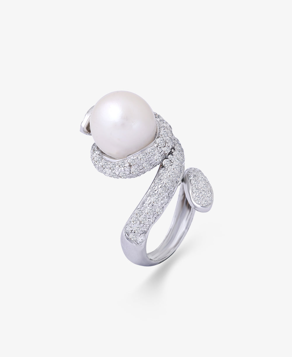 Pearl Swirl Ring
