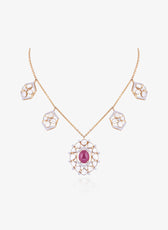 Scarlet Bloom Necklace Set