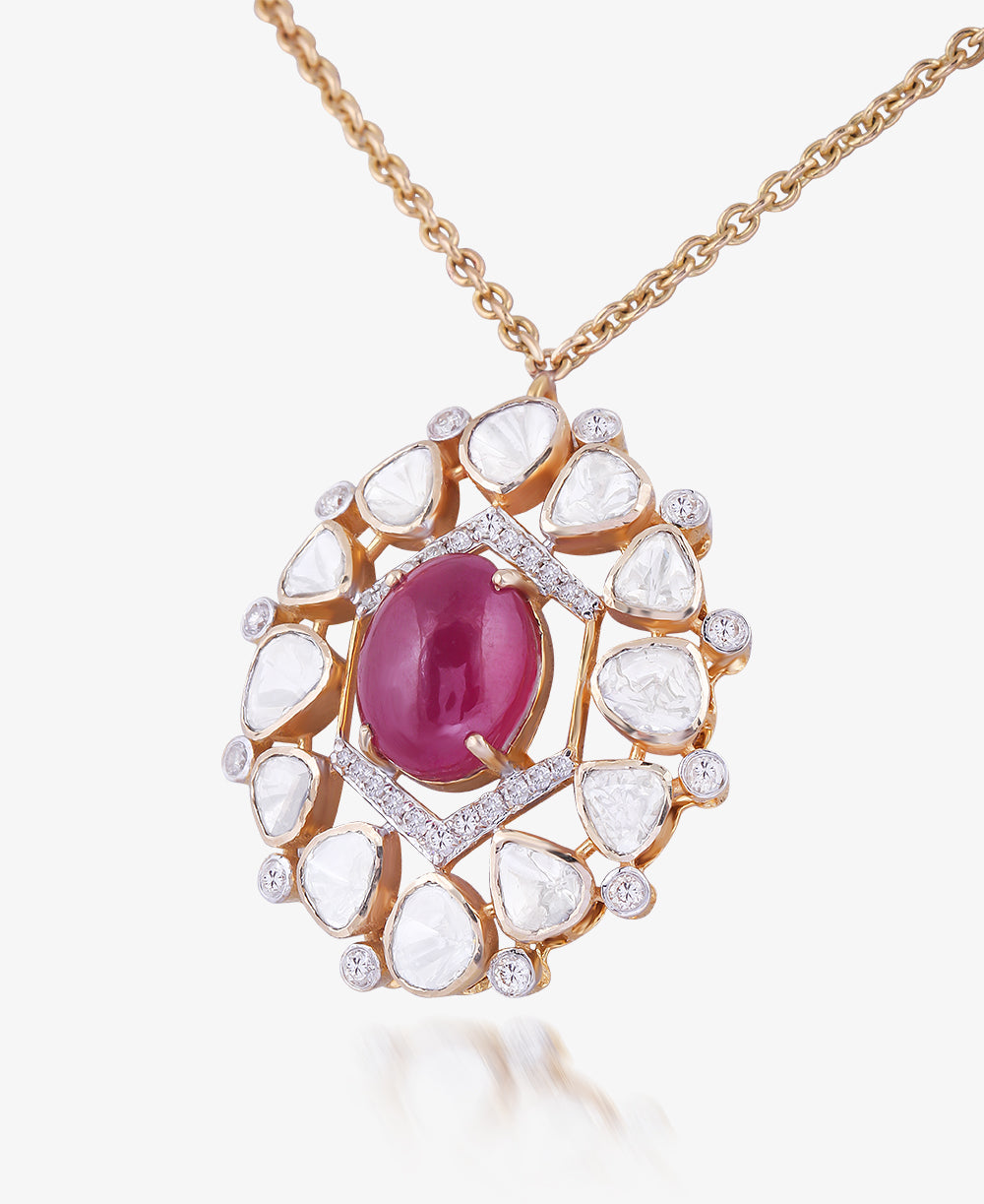 Scarlet Bloom Necklace Set