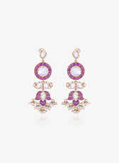 Crimson Polki Affair Necklace Set