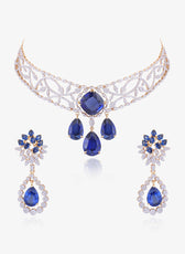Blue Temptation Necklace Set