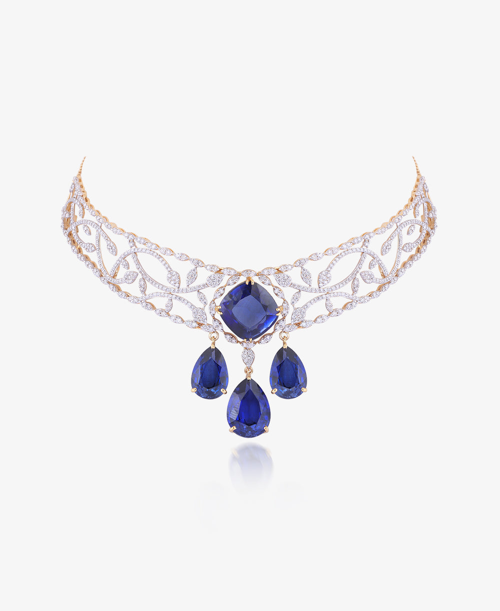 Blue Temptation Necklace Set