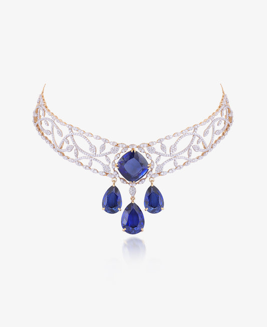 Blue Temptation Necklace Set
