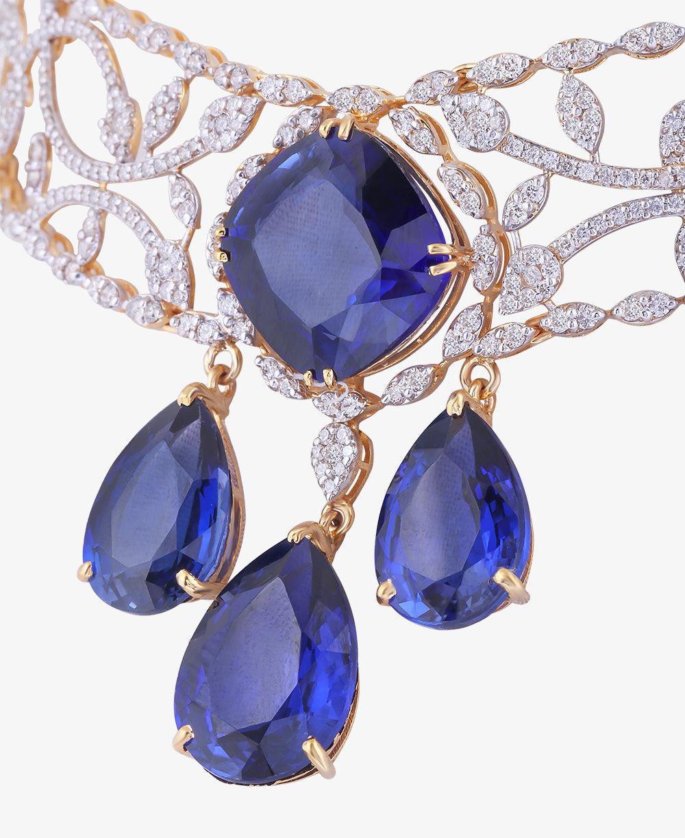 Blue Temptation Necklace Set