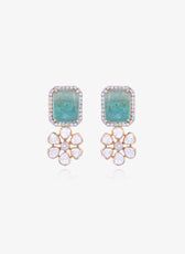 Emerald Charm Necklace Set
