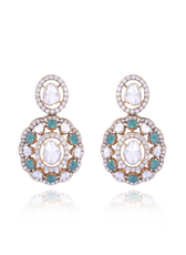AQUA ROYALE POLKI NECKLACE SET