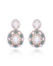 AQUA ROYALE POLKI NECKLACE SET