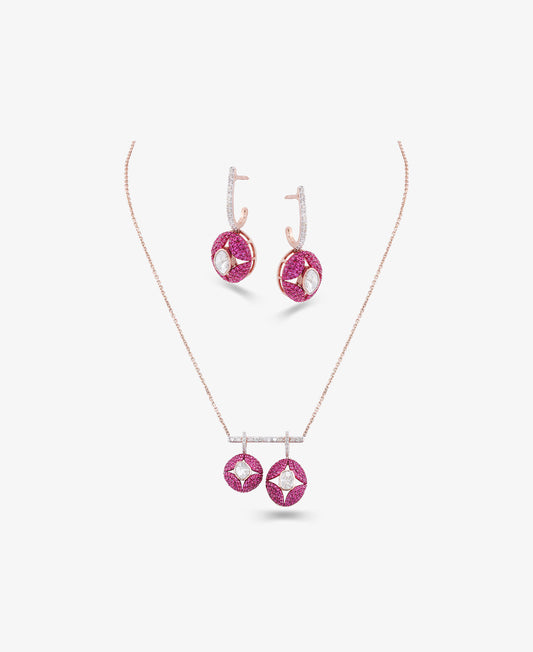 Kiss Me Crimson Necklace Set