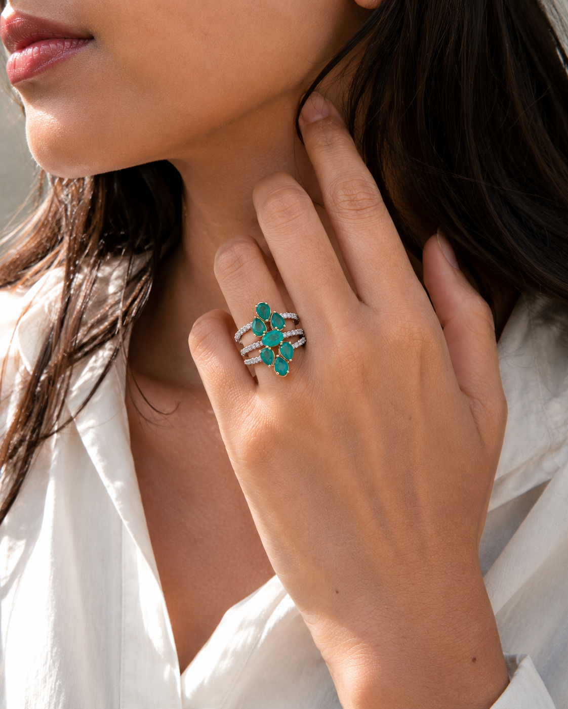 COLOUR ME GREEN RING