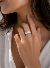 TEARDROP ARC RING