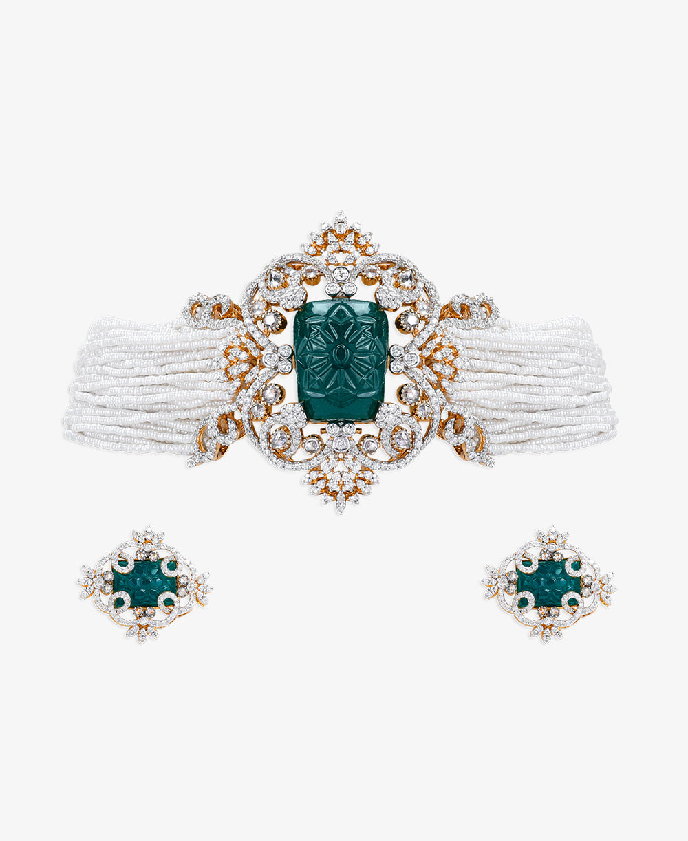 Emerald Empress Choker Set