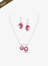 Kiss Me Crimson Necklace Set