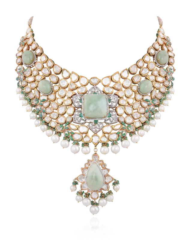 Polki Princess Necklace Set