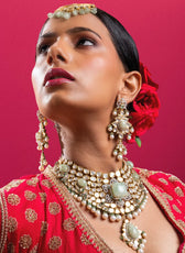 Polki Princess Necklace Set