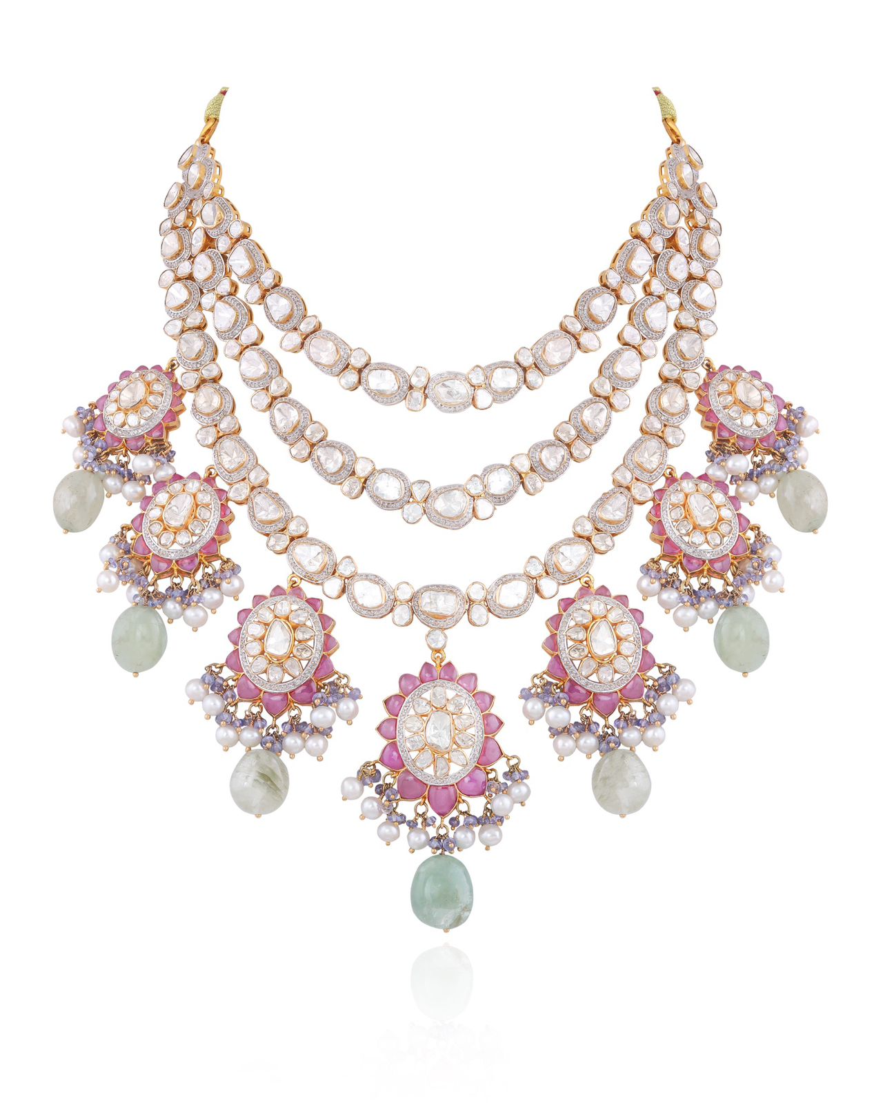 IMPERIAL BLUSH POLKI SET