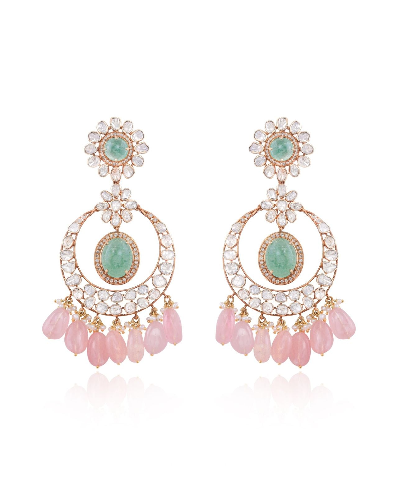 ROSELLE EMERALD POLKI SET