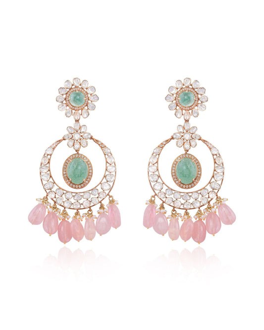 ROSELLE EMERALD POLKI SET