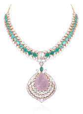VALENICA BLUSH EMERALD SET